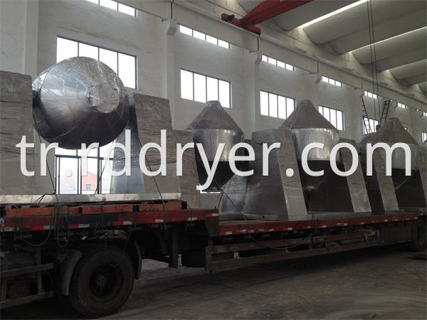 Customer Made Double Cone Drying Machine for Plastic Particles